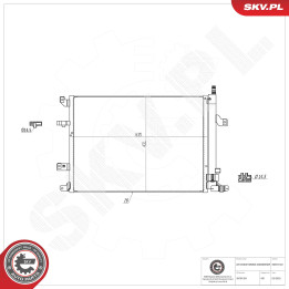 Skraplacz klimatyzacji ESEN SKV 86SKV140