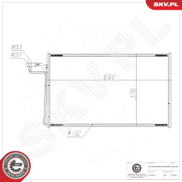 Skraplacz klimatyzacji ESEN SKV 86SKV464