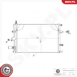 Skraplacz klimatyzacji ESEN SKV 86SKV167