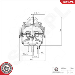 Poduszka silnika ESEN SKV 75SKV204