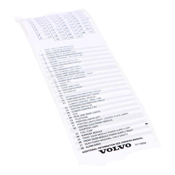 Decal Volvo (31110034)