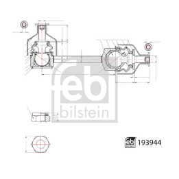 Łącznik drążka stabilizatora FEBI BILSTEIN 193944