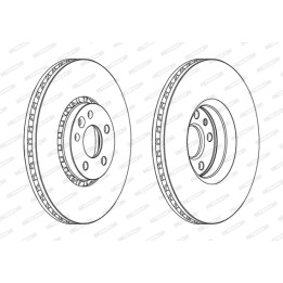Tarcza hamulcowa FERODO DDF1801C-1
