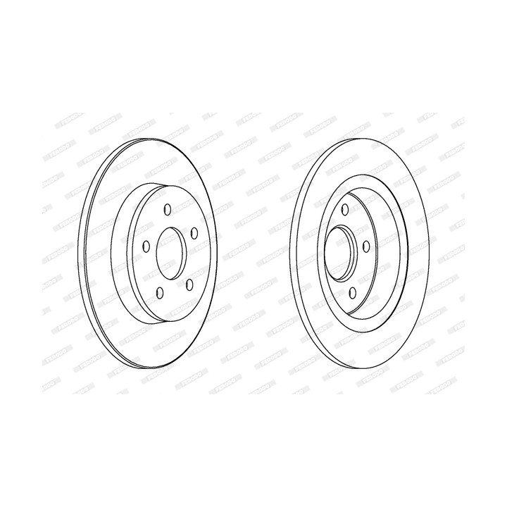 Tarcza hamulcowa FERODO DDF1227C