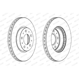 Tarcza hamulcowa FERODO DDF605C