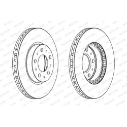 Tarcza hamulcowa FERODO DDF605C