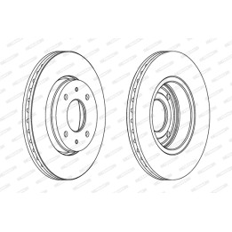 Tarcza hamulcowa FERODO DDF1068C