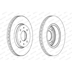 Tarcza hamulcowa FERODO DDF1068C