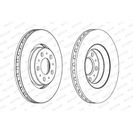 Tarcza hamulcowa FERODO DDF1078C