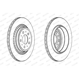 Tarcza hamulcowa FERODO DDF1551C