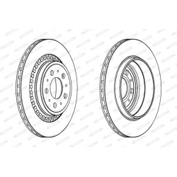 Tarcza hamulcowa FERODO DDF1551C
