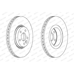 Tarcza hamulcowa FERODO DDF1607C-1