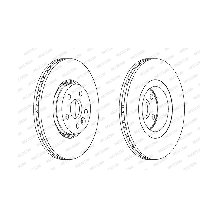 Tarcza hamulcowa FERODO DDF1607C-1