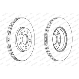Tarcza hamulcowa FERODO DDF1163C