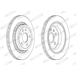 Tarcza hamulcowa FERODO DDF1802C