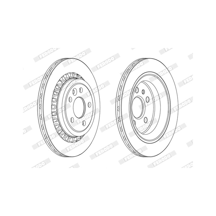 Tarcza hamulcowa FERODO DDF1802C