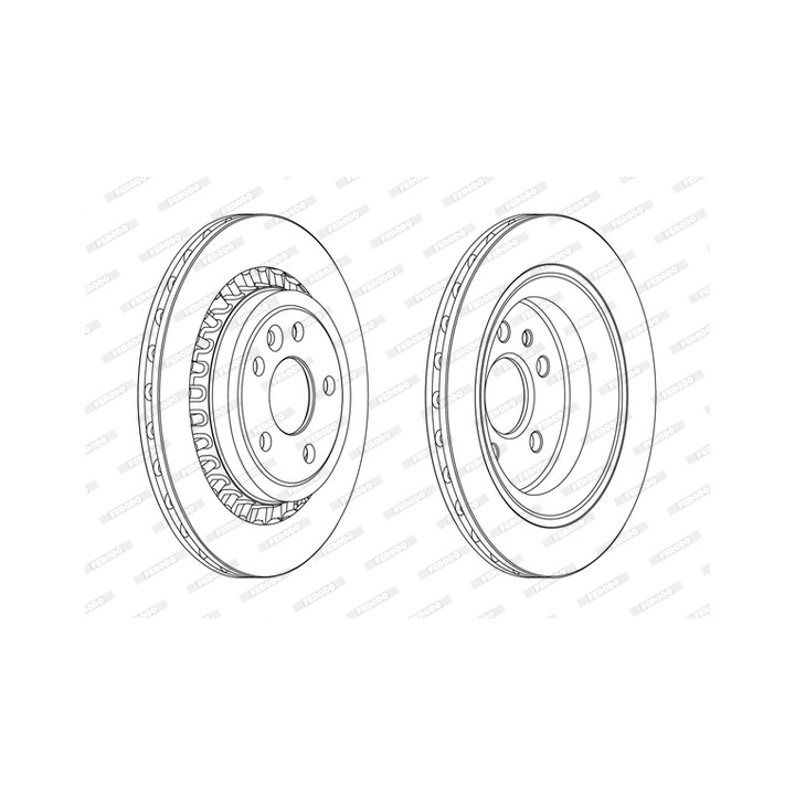 Tarcza hamulcowa FERODO DDF1802C