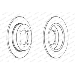 Tarcza hamulcowa FERODO DDF886C