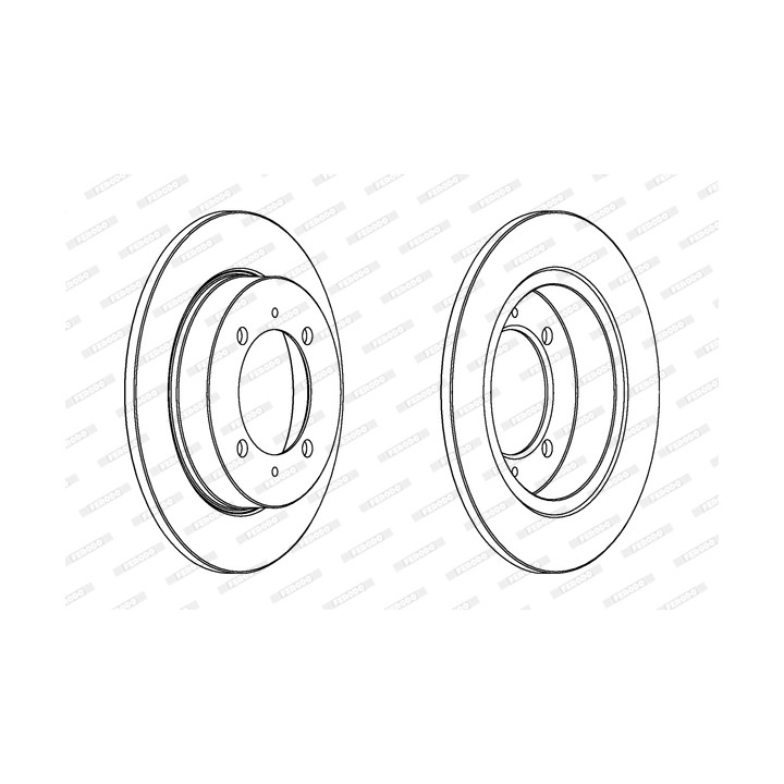 Tarcza hamulcowa FERODO DDF886C
