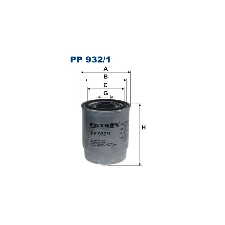 Filtr paliwa FILTRON PP 932/1