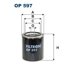 Filtr oleju FILTRON OP 597