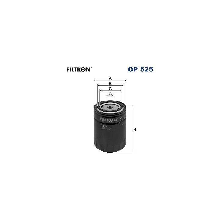 Filtr oleju FILTRON OP 525