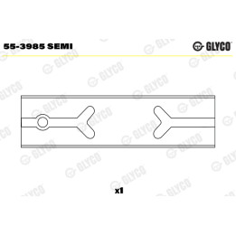 Tuleja główki korbowodu GLYCO 55-3985 SEMI