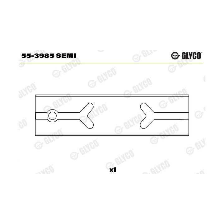 Tuleja główki korbowodu GLYCO 55-3985 SEMI