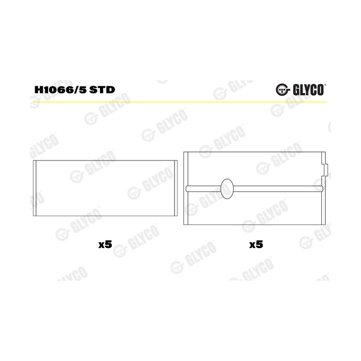 Panewki wału korbowego GLYCO H1066/5 STD