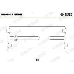 Tuleja główki korbowodu GLYCO 55-4102 SEMI