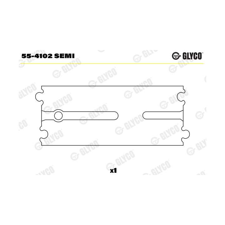 Tuleja główki korbowodu GLYCO 55-4102 SEMI