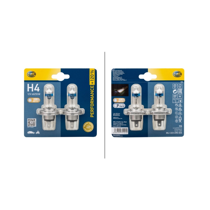 Żarówka reflektora świateł przednich HELLA 8GJ 223 498-024