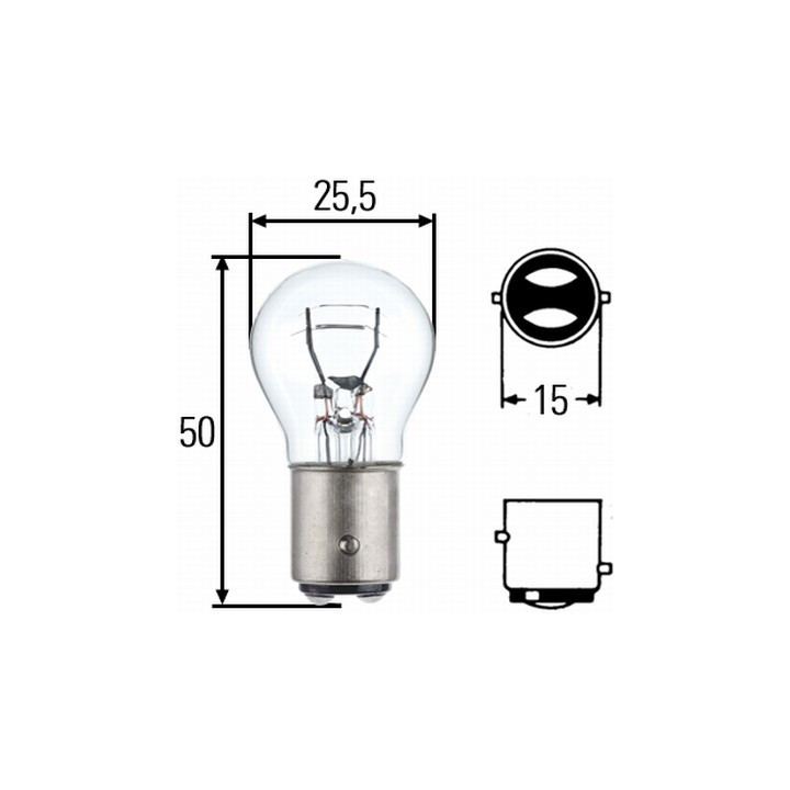 Żarówka lampy kierunkowskazu HELLA 8GD 002 078-123