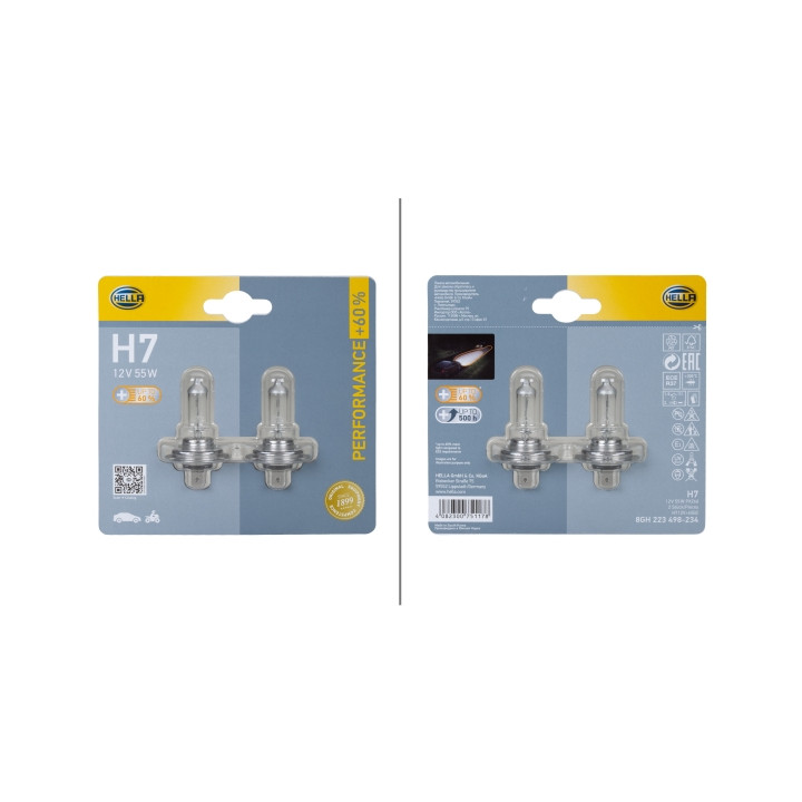 Żarówka reflektora świateł przednich HELLA 8GH 223 498-234