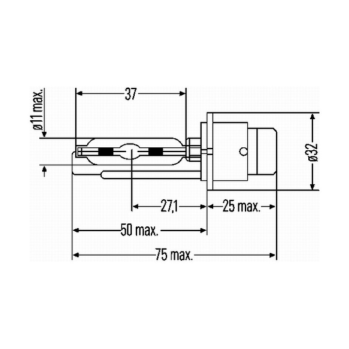 Żarówka reflektora HELLA 8GS 007 949-101