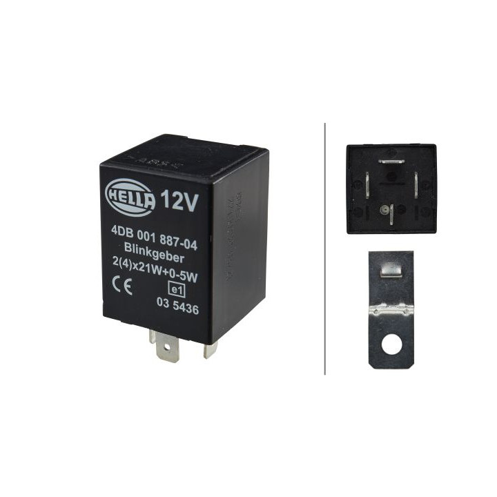 Przekaźnik kierunkowskazów HELLA 4DB 001 887-041