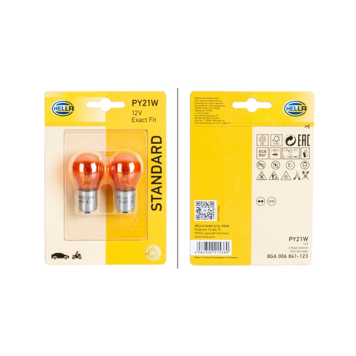 Żarówka lampy kierunkowskazu HELLA 8GA 006 841-123