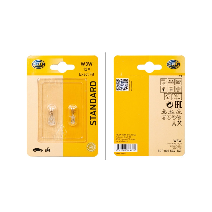 Żarówka lampy kierunkowskazu HELLA 8GP 003 594-143