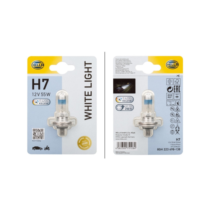 Żarówka reflektora świateł przednich HELLA 8GH 223 498-138