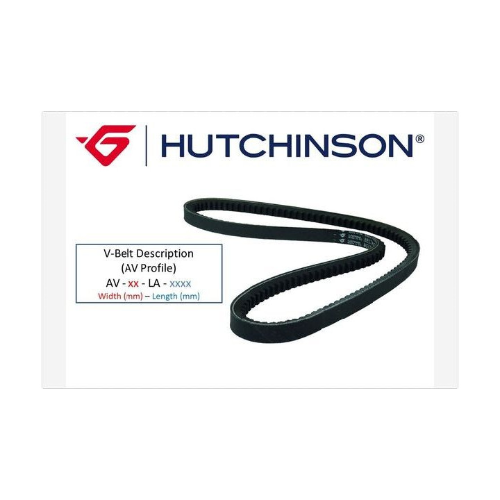 Pasek klinowy HUTCHINSON AV 13 La 1075TK