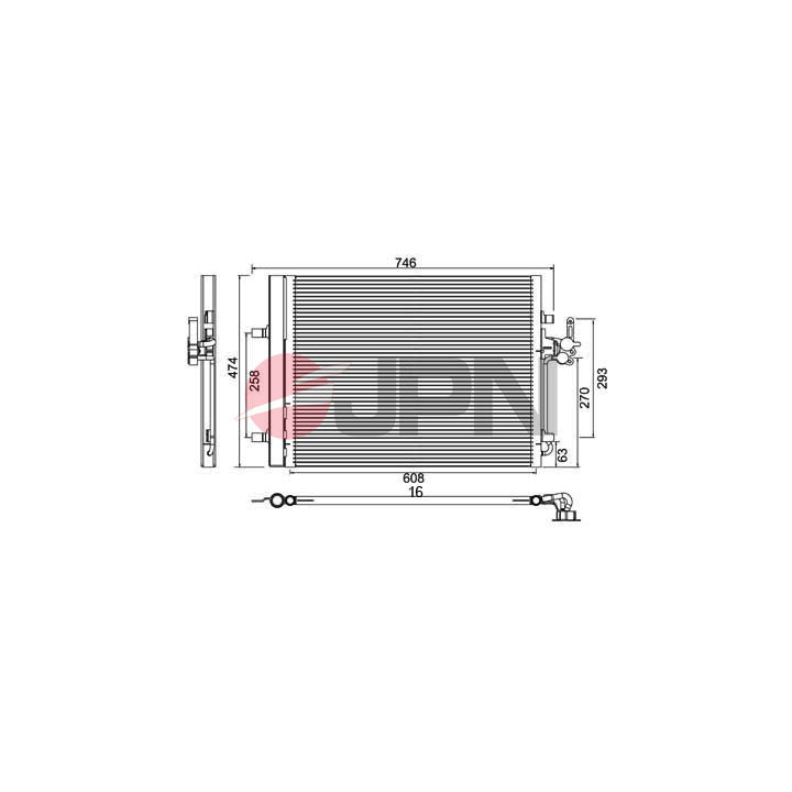 Skraplacz klimatyzacji JPN 60C9096-JPN