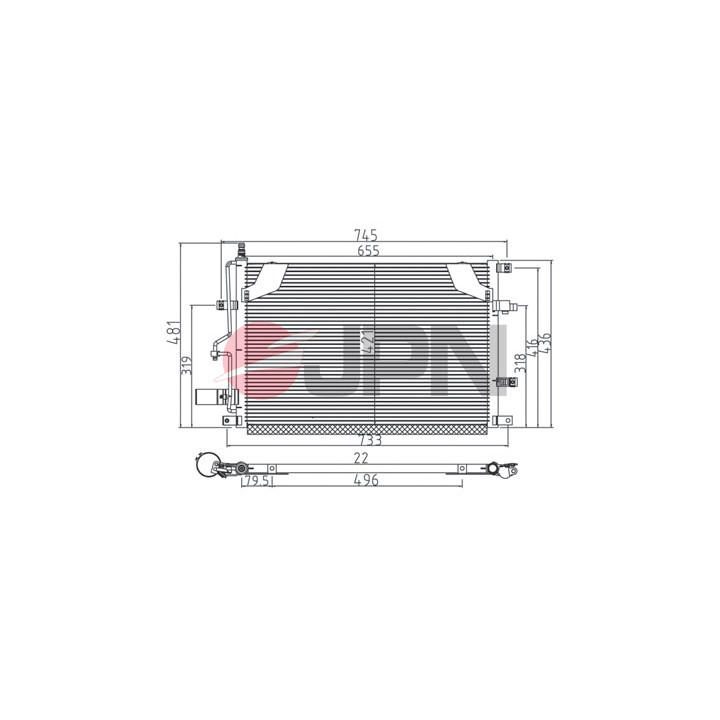 Skraplacz klimatyzacji JPN 60C9146-JPN