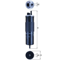 Filtr paliwa KNECHT KL 831/11