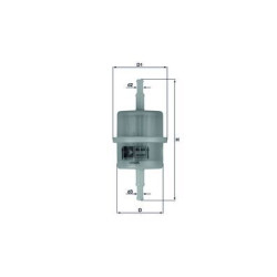 Filtr paliwa KNECHT KL 63 OF
