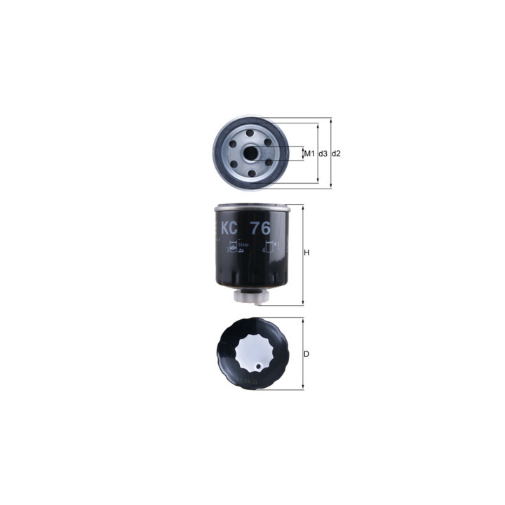 Filtr paliwa KNECHT KC 76