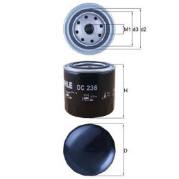 Filtr oleju KNECHT OC 236