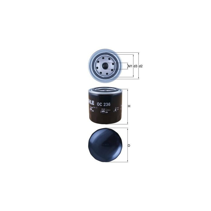 Filtr oleju KNECHT OC 236