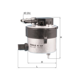 Filtr paliwa KNECHT KL 569