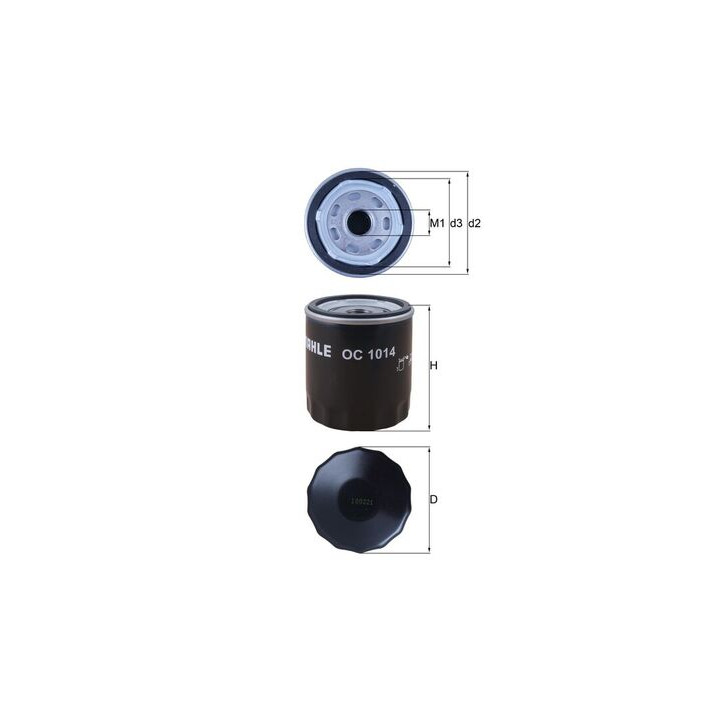 Filtr oleju KNECHT OC 1014