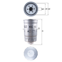 Filtr paliwa KNECHT KC 18